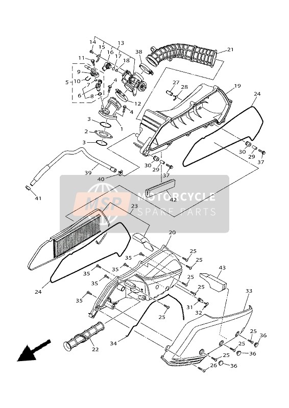 Yamaha XMAX 300 2021 Inlaat voor een 2021 Yamaha XMAX 300